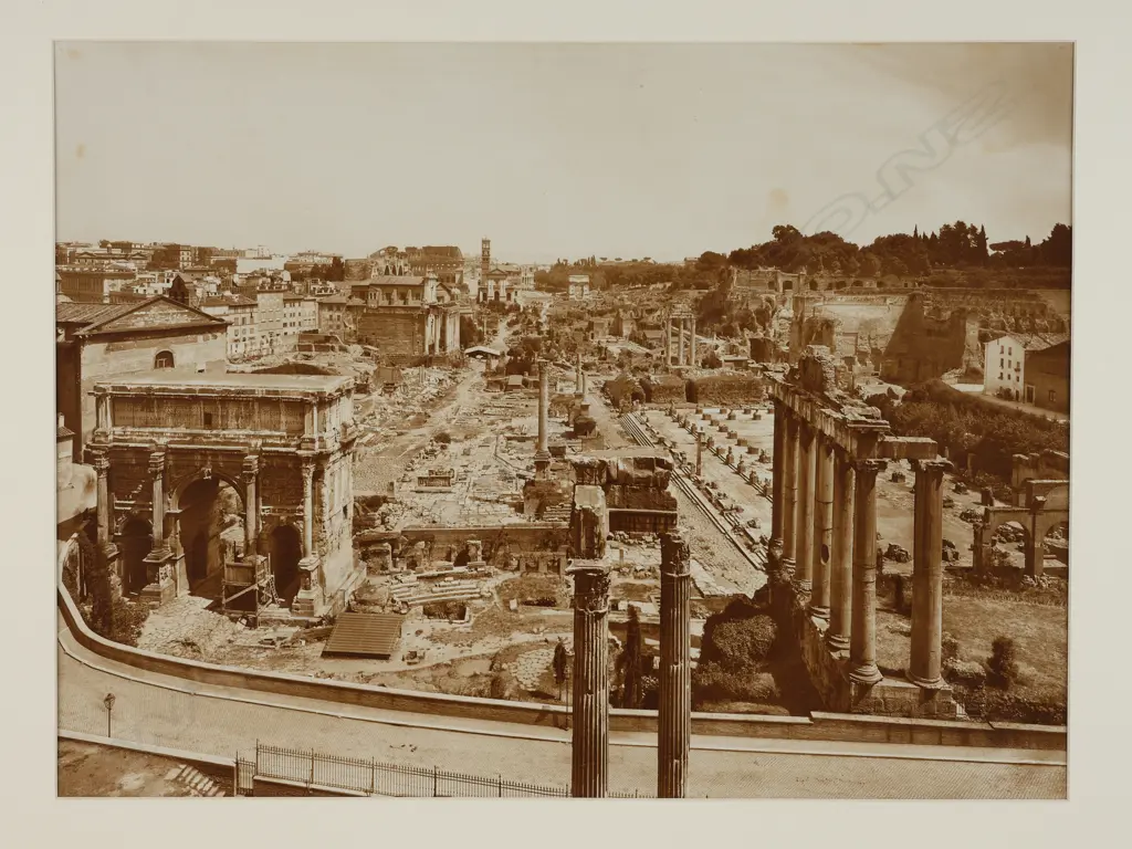 Unidentified photographer 'View of the Roman Forum from the Capitoline Hill about 1900', Image 1++